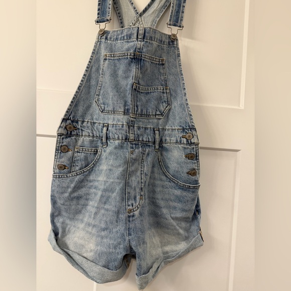 New We The Free Ziggy Square Neck Sleevles Over Alls in color Follow your Heart - Picture 12 of 15